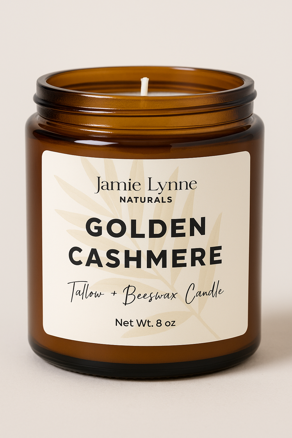 100% Tallow and Beeswax Candle