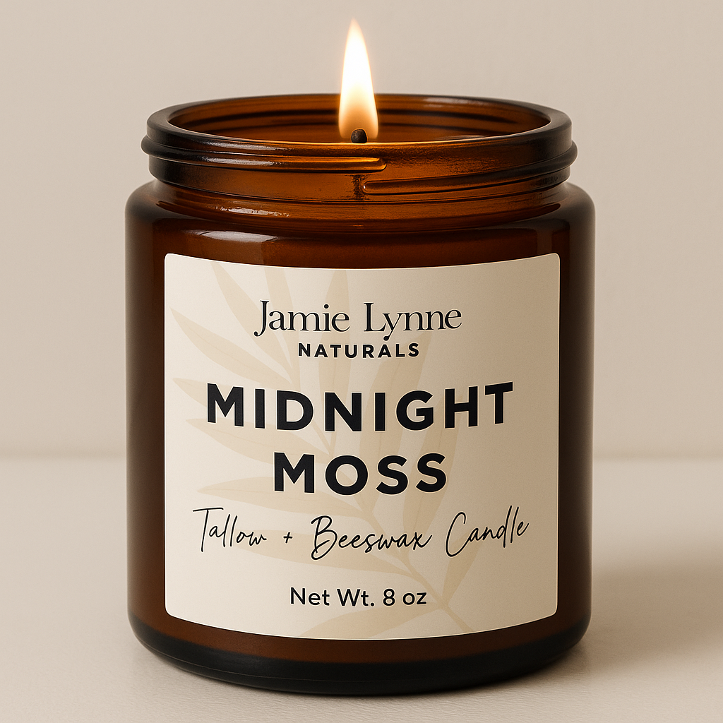 100% Tallow and Beeswax Candle