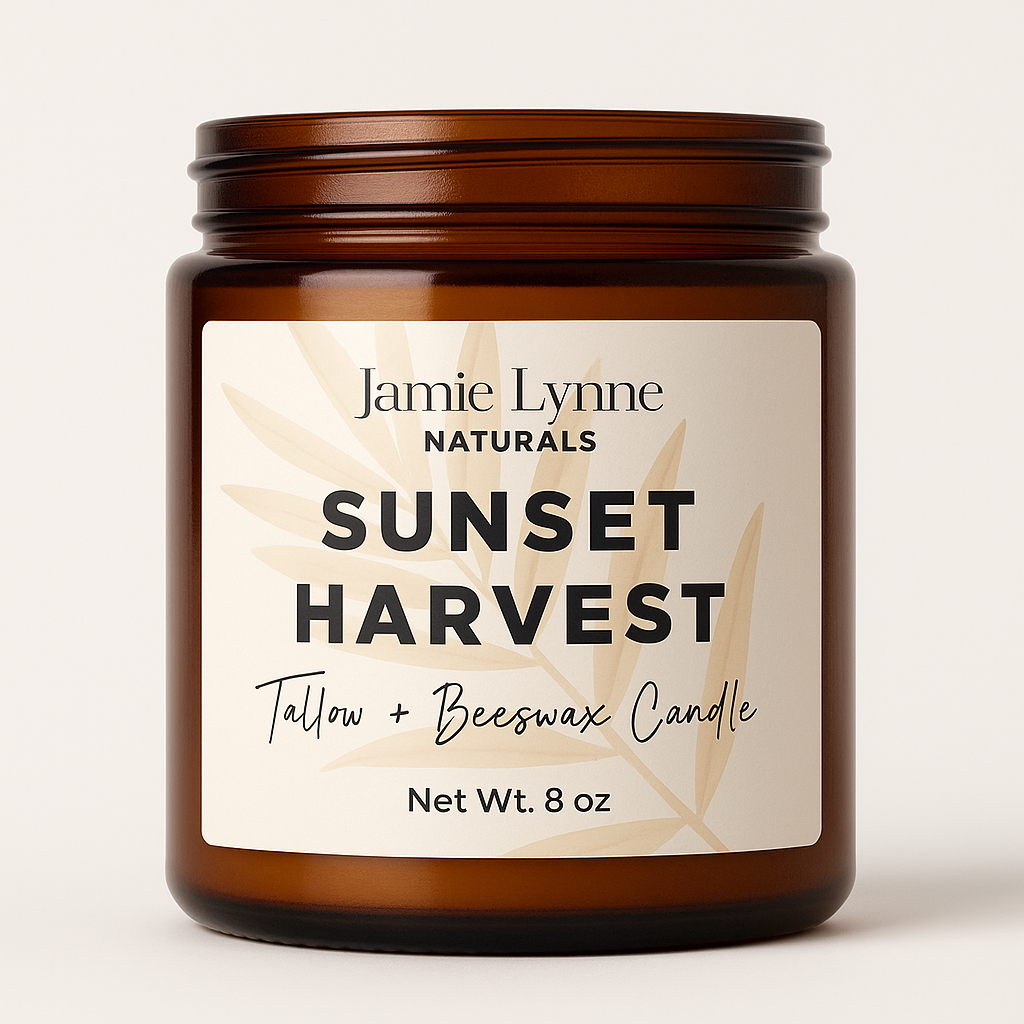 100% Tallow and Beeswax Candle
