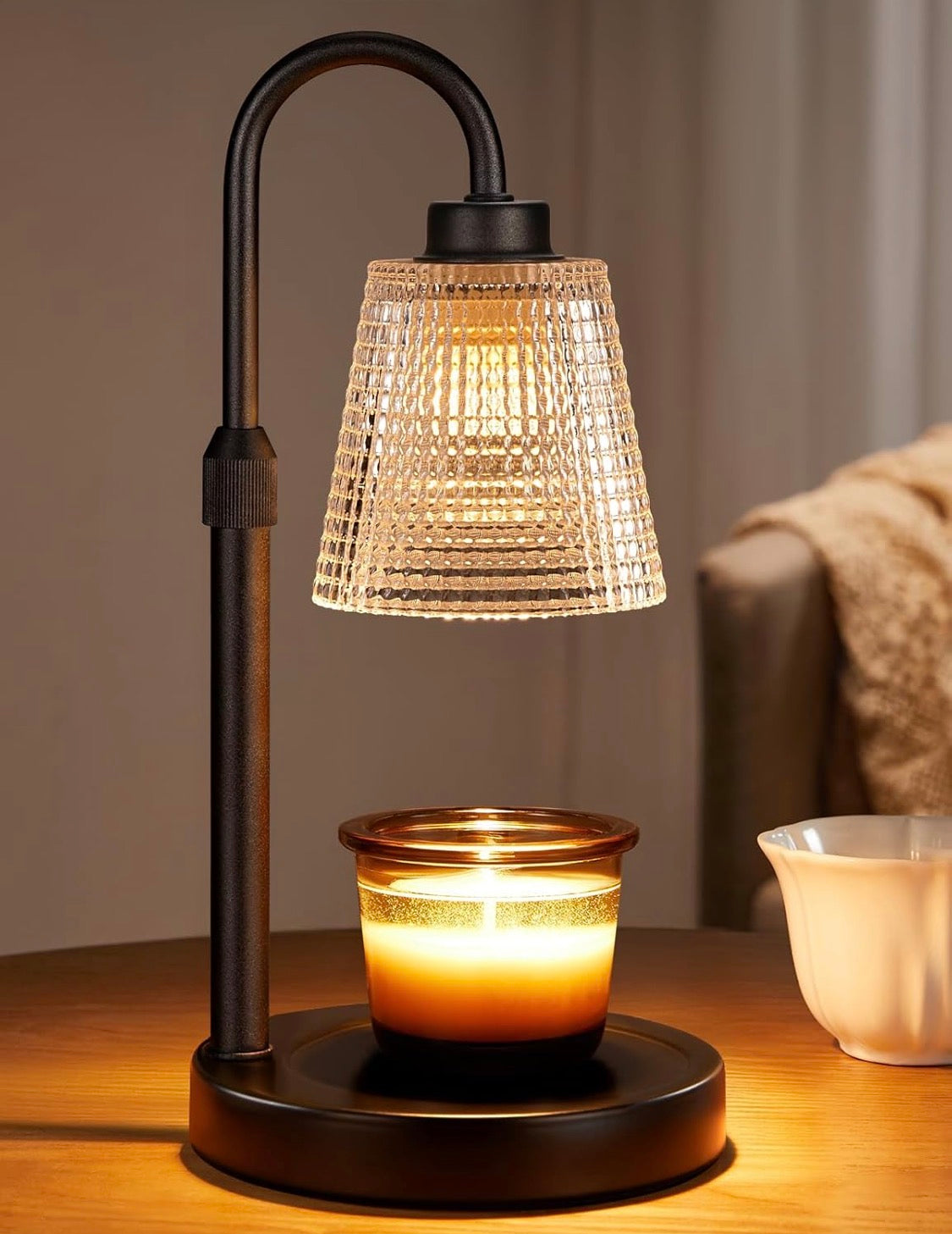 Adjustable Candle Warmer Lamp w/Timer