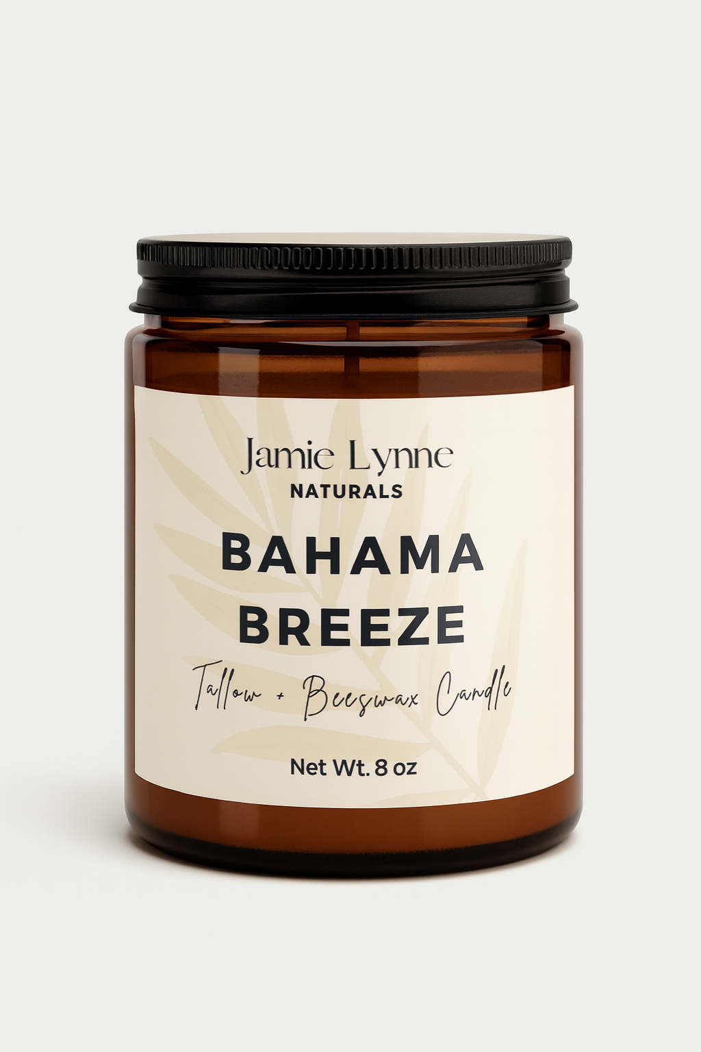 100% Tallow and Beeswax Candle